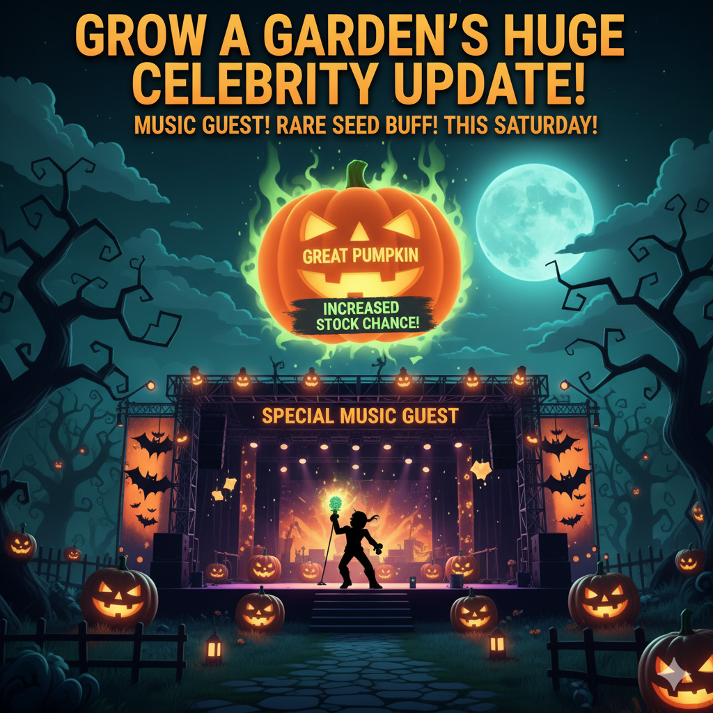 Grow a Garden Announces HUGE Celebrity Event & Great Pumpkin Seed Update!